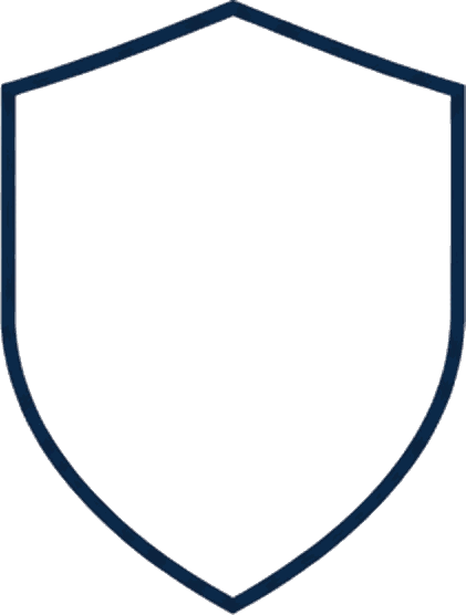 The shield outline in the emblem